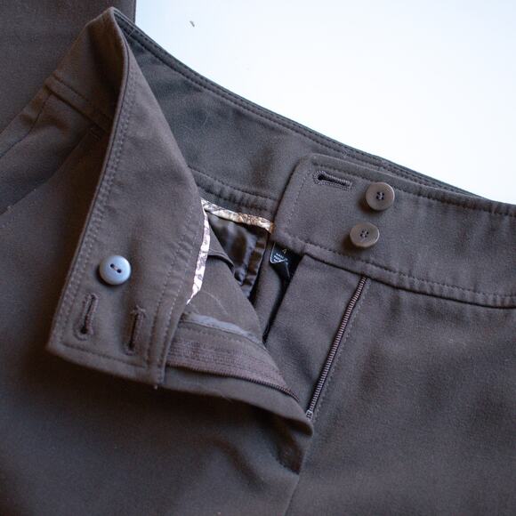 Talbots Stretch Brown Straight Fit Dress Pants Size 4 - Picture 6 of 9